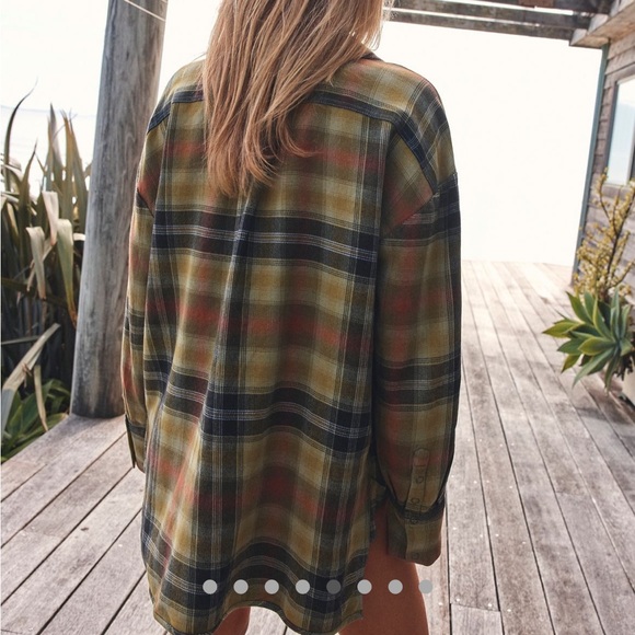 Free people Izzie Cargo top (olive combo) - Picture 5 of 6